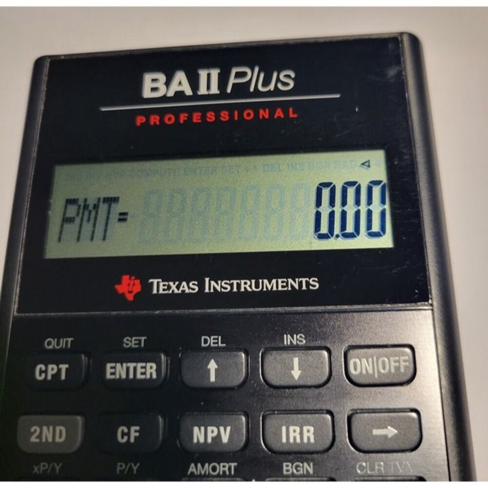 "Texas Instruments TI BA II Plus Professional Financial Calculator".